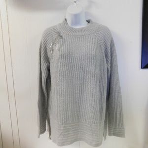 Lauren Conrad Tunic Sweater Heather Gray NWT szL